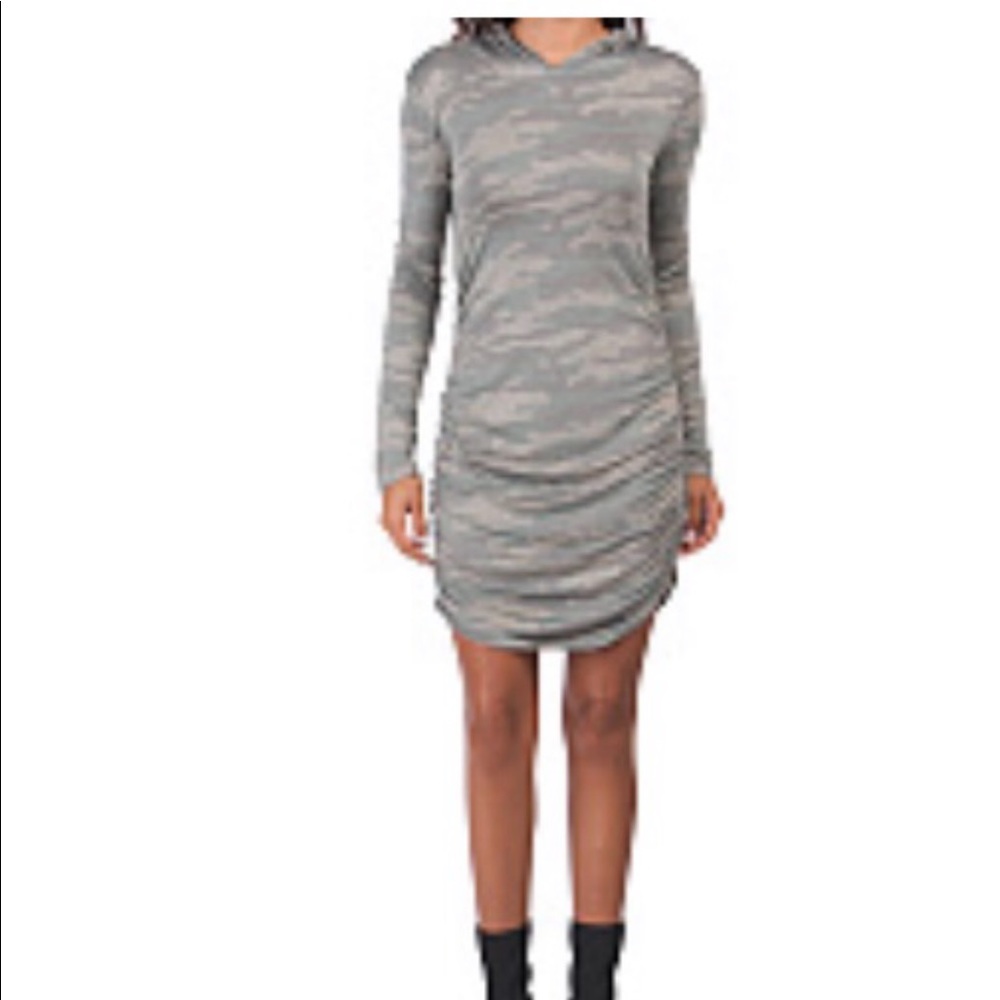 Camo Print Long Sleeved Dress